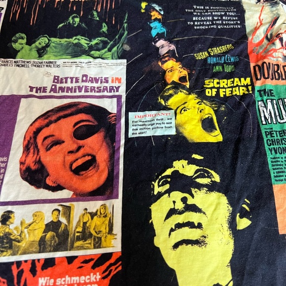 Vintage Horror Movie allover print tee shirt - Picture 6 of 6